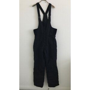 CB Sports Vintage Mens Large Ski Overall Black 100% Polyester Insulation